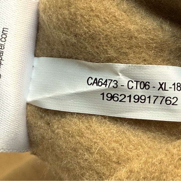 Carhartt Beige Camo Logo Hoodie Youth XL 18/20 - Picture 5 of 6